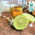 Vibrant green lime slice in Bergamot + Honey Fragrance Blend