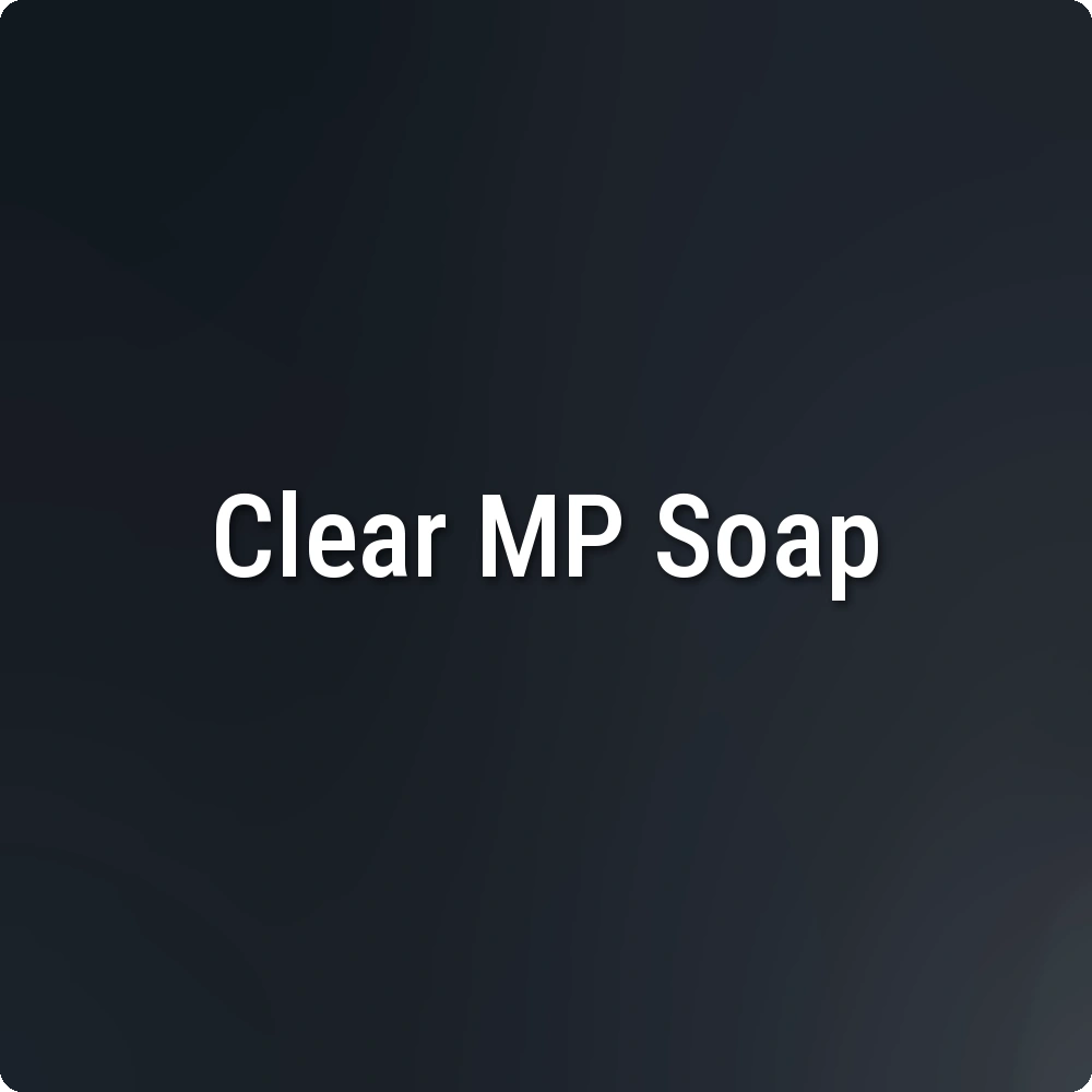 Black Iron Oxide Clear Melt & Pour Soap sample
