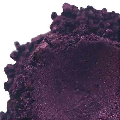 Blackberry Mica Powder with Deep Purple and Gold Highlights