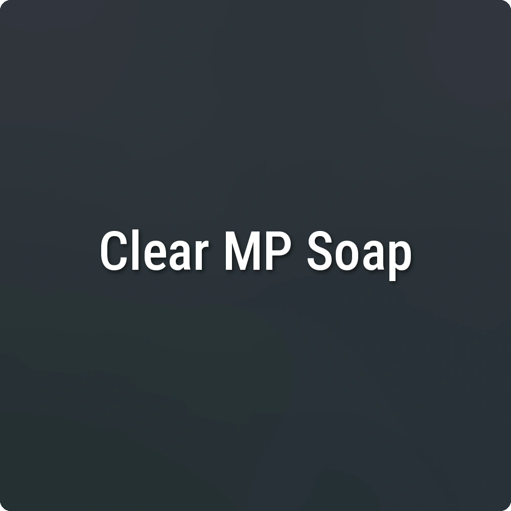 Blackout Clear Melt & Pour Soap sample
