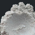 Shimmering silver glitter powder mound from Blue Enigma White Blue Mica