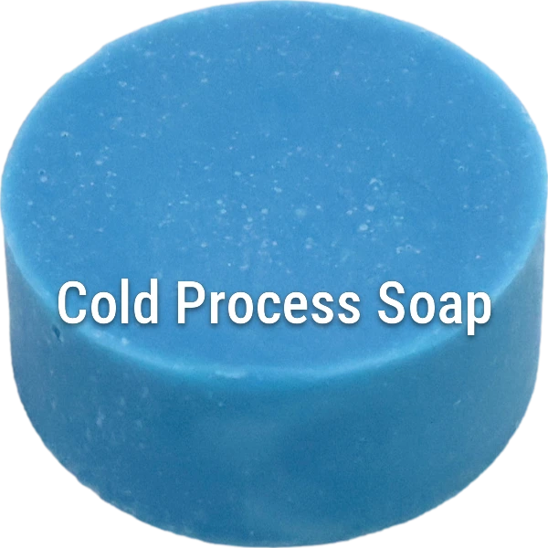 Brilliant Blue Cold Process Soap sample