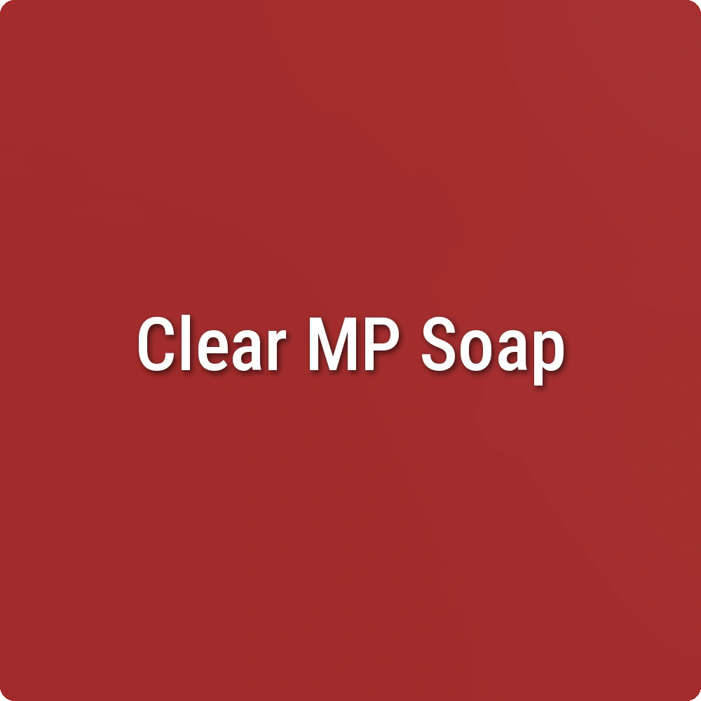 Burn Notice True Red Clear Melt & Pour Soap sample