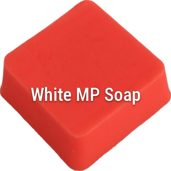Fluorescent Neon Deep Orange White Melt & Pour Soap sample