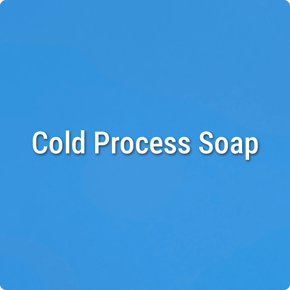 Electric Blue Cold Process Soap sample