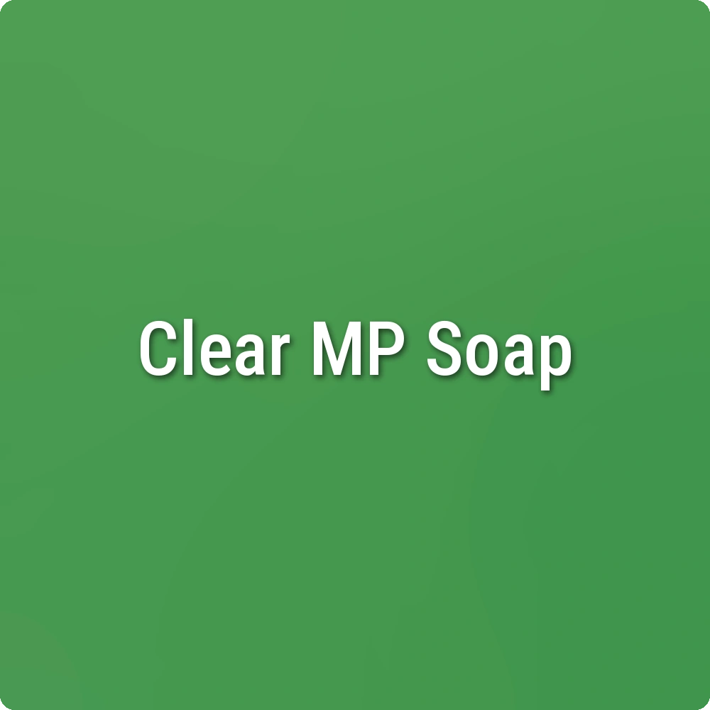 Enchantment Green Clear Melt & Pour Soap sample