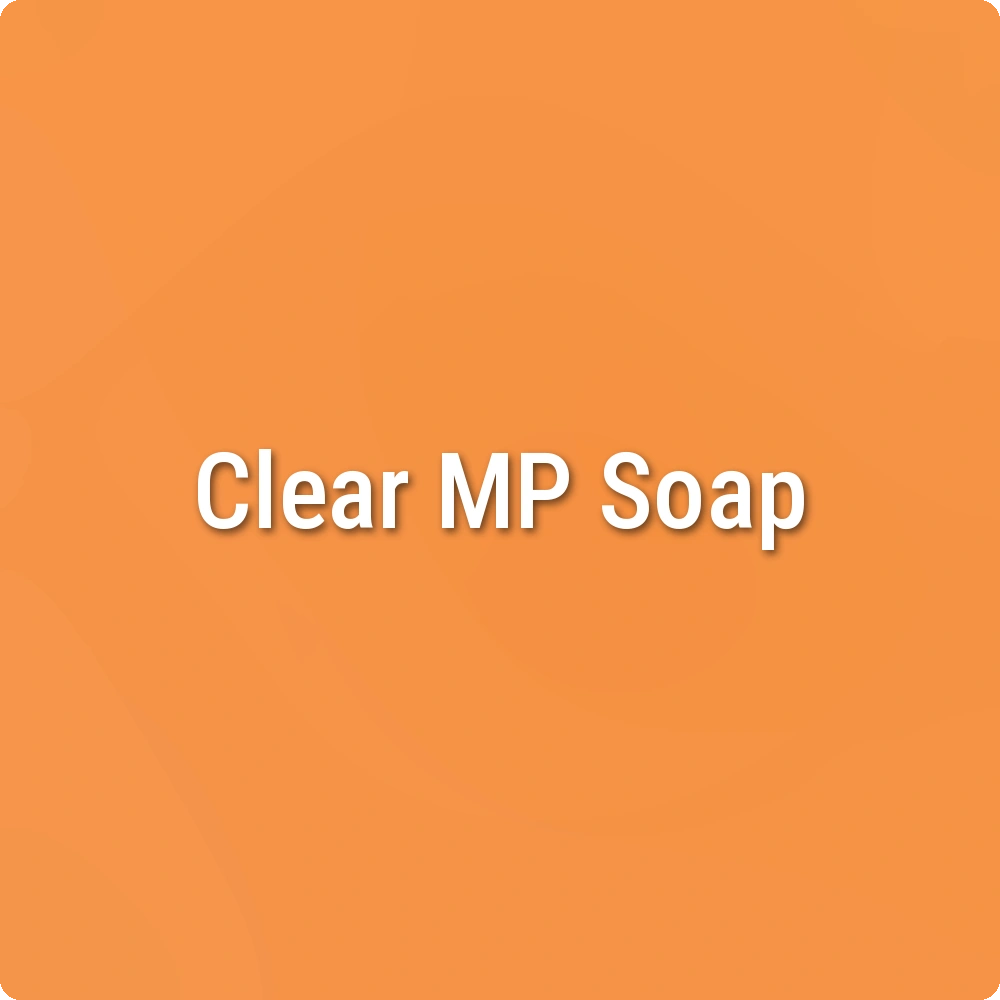 Fresh Squeezed Orange Clear Melt & Pour Soap sample