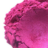 Vibrant pink powdered pigment for nurture handmade cosmetics and crafts.