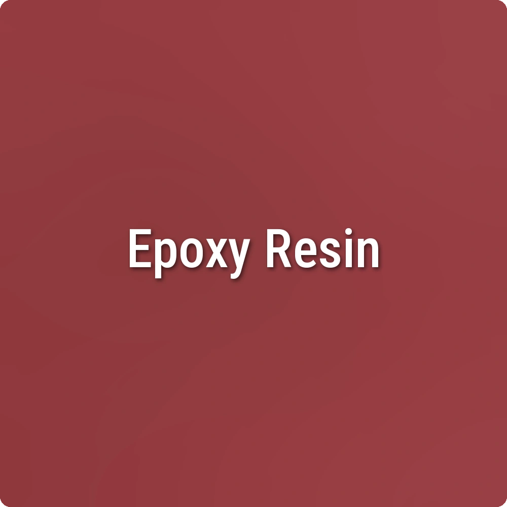 High Voltage Red epoxy resin sample