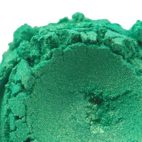 Green handmade bath bomb close-up from Nurture Handmade