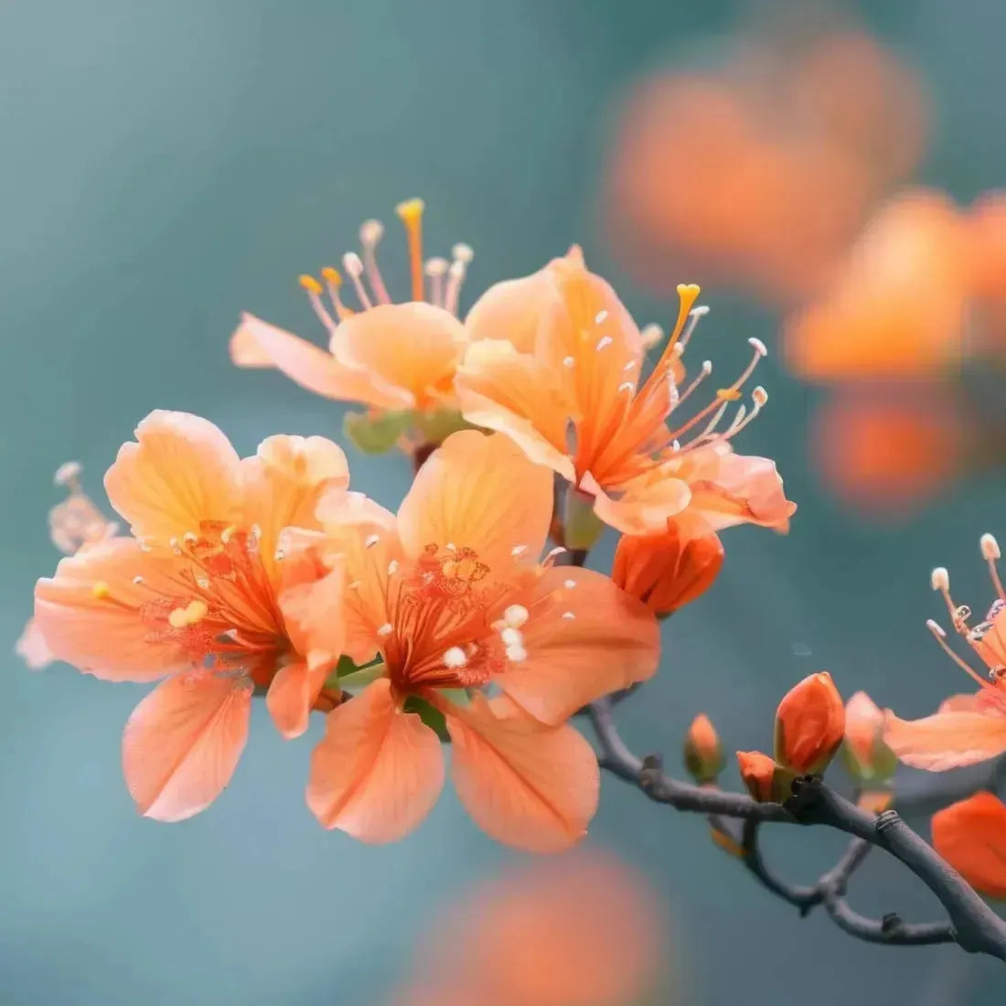 Vibrant orange azalea blossoms in Illawarra Fragrance Blend