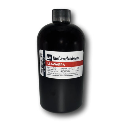 Illawarra FO/EO Blend bottle showcasing energizing, citrusy aroma ingredients for a refreshing scent experience.