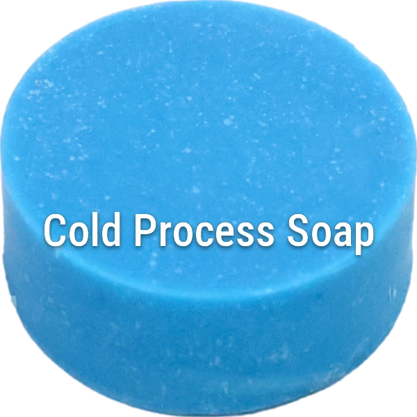 Fluorescent Neon Blue Cold Process Soap sample