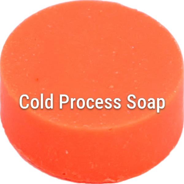 Fluorescent Neon Red-Orange Cold Process Soap sample