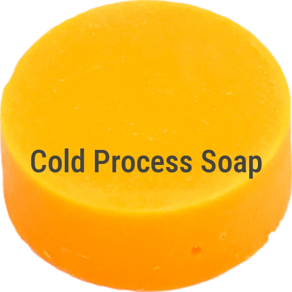 Fluorescent Neon Orange-Yellow Cold Process Soap sample