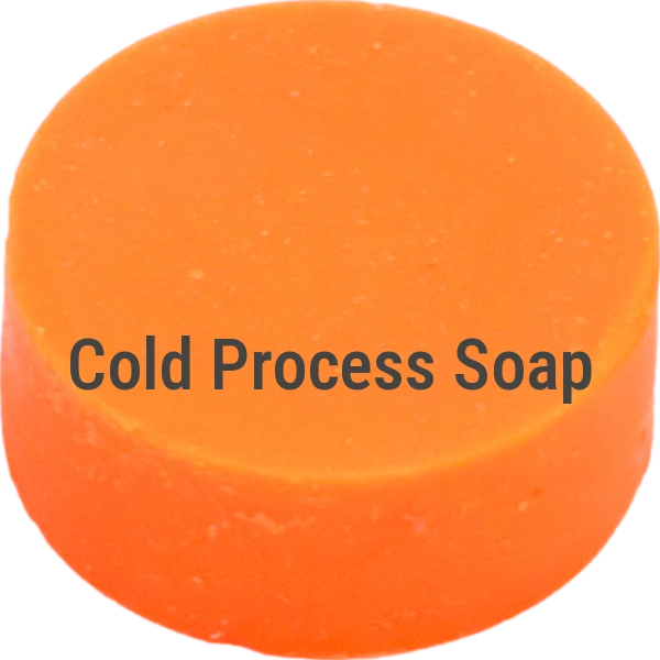 Fluorescent Neon Orange Cold Process Soap sample