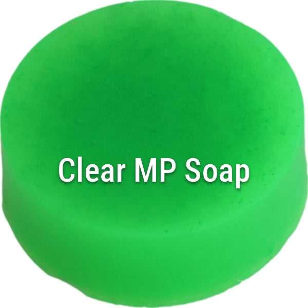 Fluorescent Neon Green Clear Melt & Pour Soap sample
