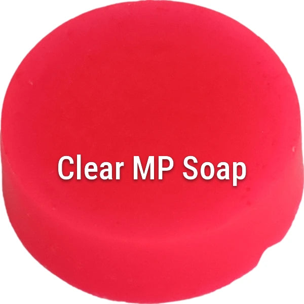 Fluorescent Neon Pink Clear Melt & Pour Soap sample