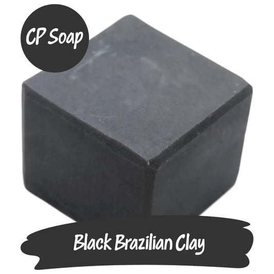 Handcrafted CP Soap made with Black Brazilian Clay, offering a luxurious texture and deep color for ultimate indulgence.