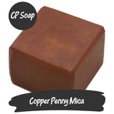 Copper Penny Mica in CP Soap