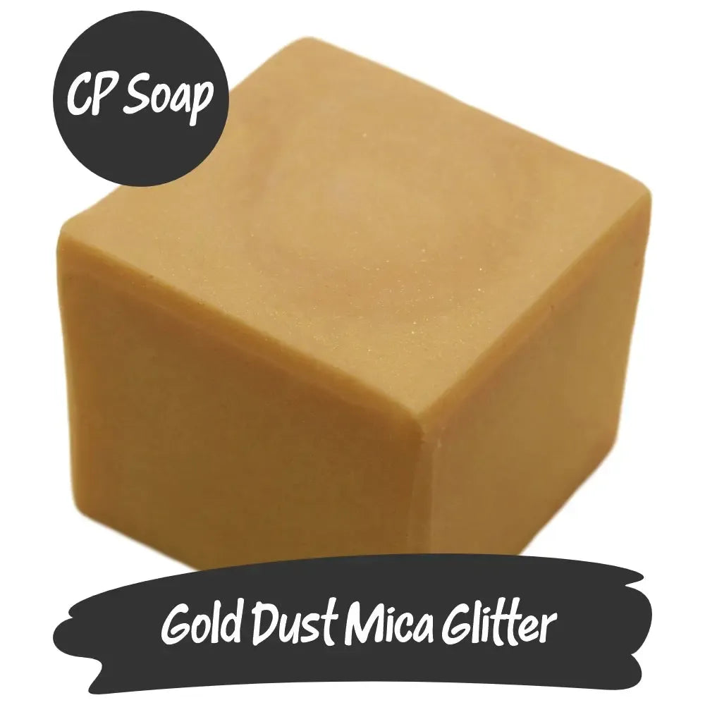 Gold Dust Mica Glitter in CP Soap
