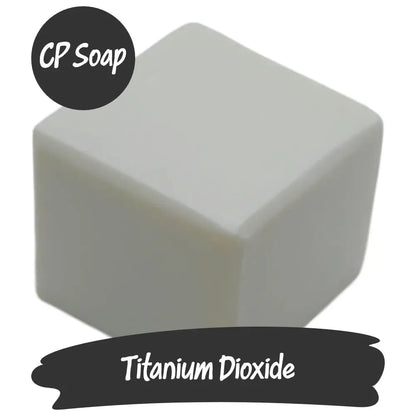 Titanium Dioxide block used in CP soap, showcasing its pure and high-quality formulation for DIY projects.