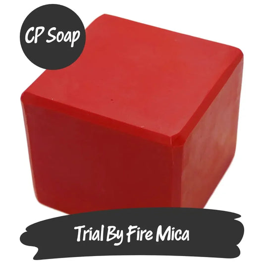 Trial by Fire Red Mica Blend in CP Soap