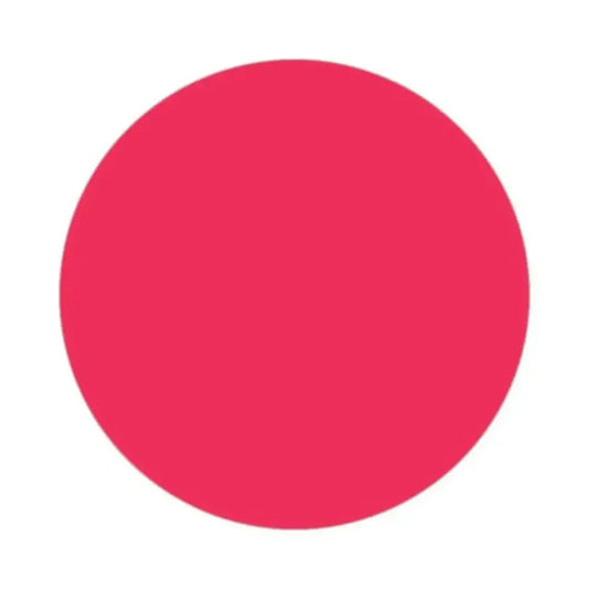 Vibrant hot pink circle representing Nurture Handmade's Red 28 Batch Certified Dye Powder. Perfect for bold color applications.