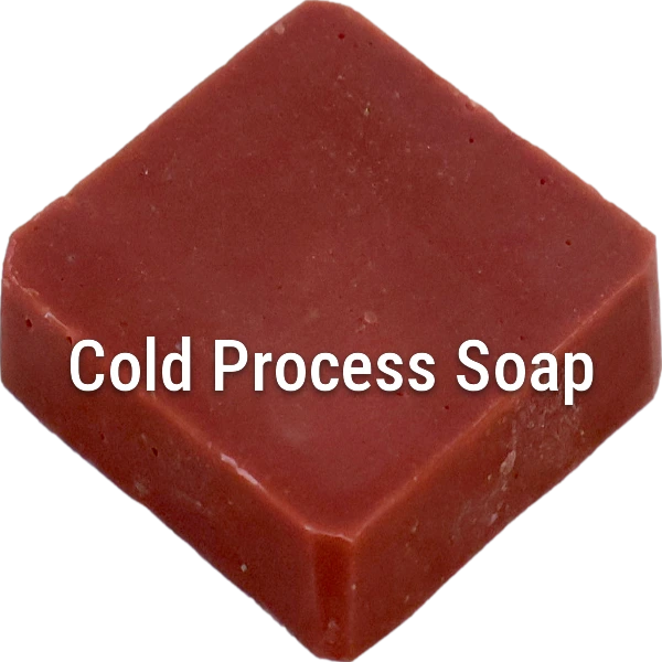 Red Vibrance Cold Process Soap sample