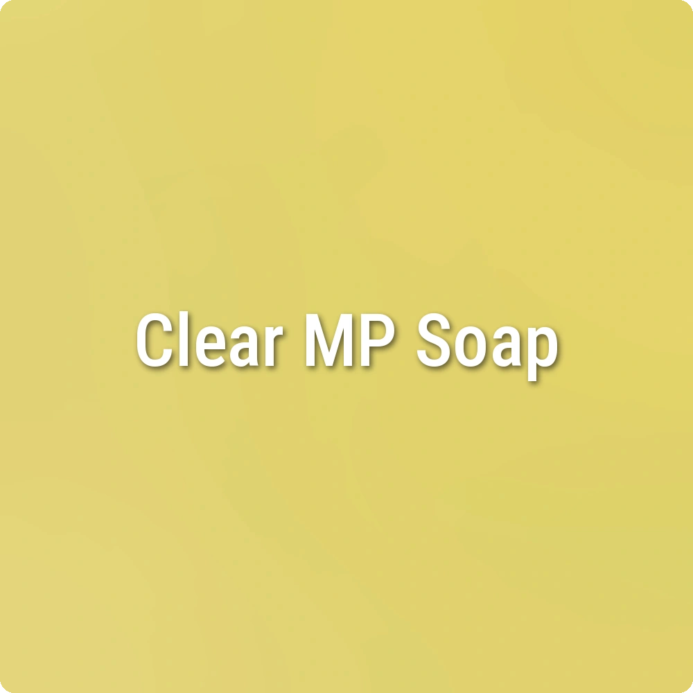 Rise & Shine Yellow Clear Melt & Pour Soap sample