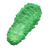 Green glitter powder for handmade crafts by Nurture Handmade