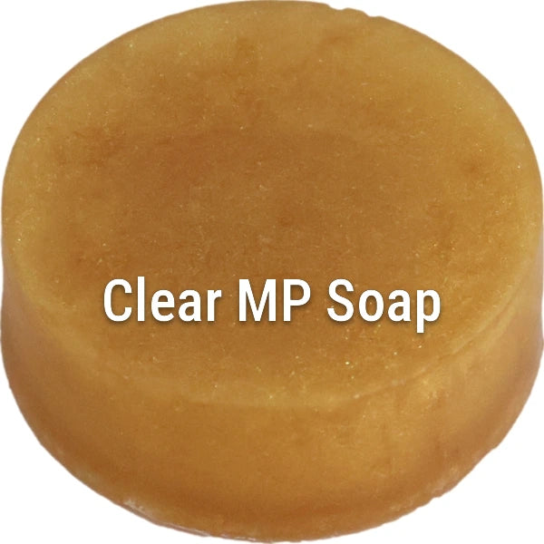 Shimmer Gold Clear Melt & Pour Soap sample
