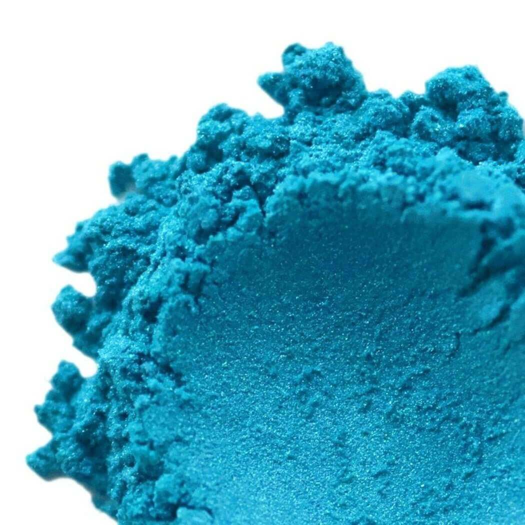 Bright blue handmade powder pigment for Nurture Handmade products