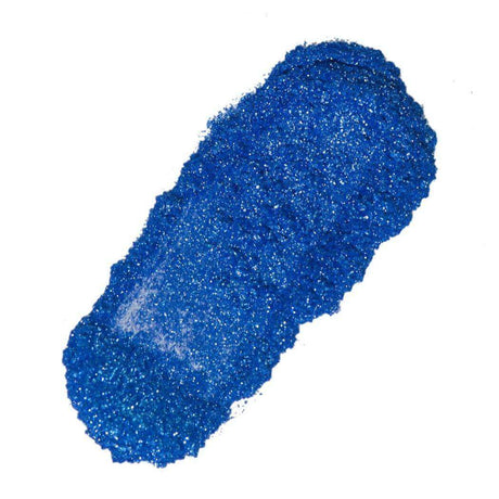 Vibrant blue glitter pigment powder for handmade crafts by Nurture Handmade